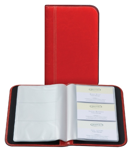 [540059] Album cartes de visite Palermo pour 144pcs rouge