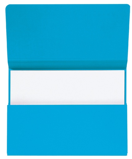 [510303] Pochette Secolor Folio carton 100% recyclé 250g bleu