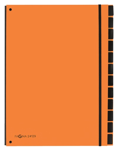 [502981] Sorteermap Pagna Trend A4 12 tabs oranje