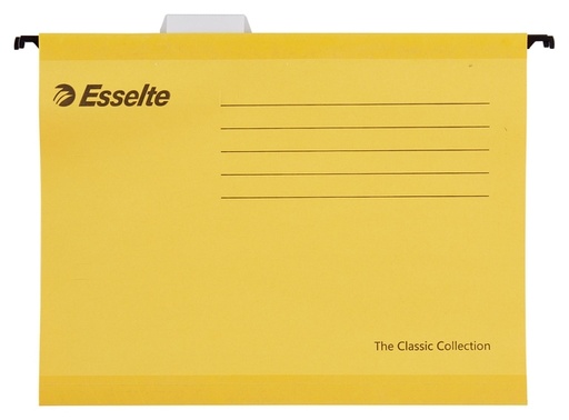 [520215] Dossier suspendu Esselte Classic A4 fond-V 345x240mm jaune