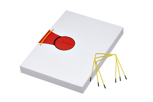 [531555] Relieur d'archives JalemaClip Pli-Fix jaune 10 pièces