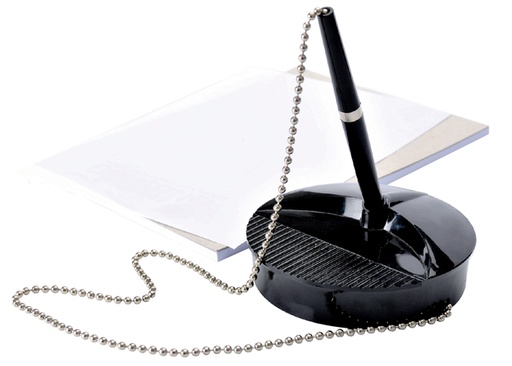 [615031] Stylo bille Fellowes sur socle noir