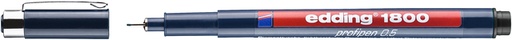 [711312] Fineliner Edding 1800 noir 0,5mm