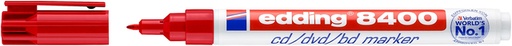 [631052] Feutre CD edding 8400 pointe ogive 0,5-1mm rouge