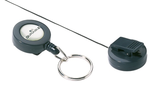 [921225] Afrolmechanisme Durable 8222 met sleutelring 800mm antraciet