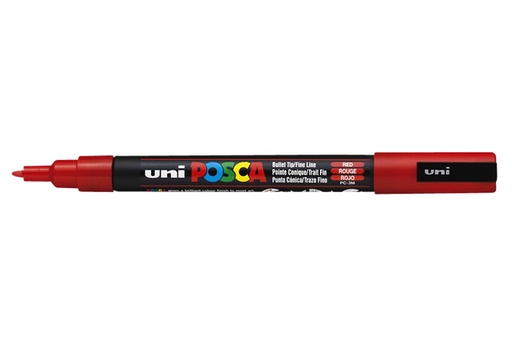 [630958] Marqueur peinture Posca PC3M Fin rouge