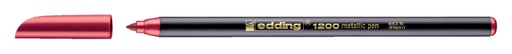 [632542] Fineliner Edding 1200 Metallic 1mm rouge
