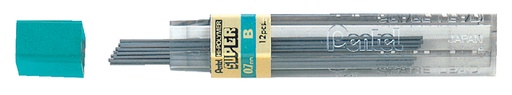 [713276] Potloodstift Pentel B 0.7mm zwart koker à 12 stuks