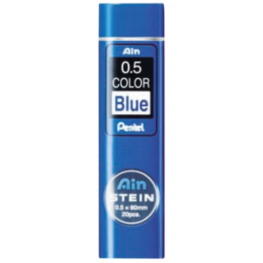 [713453] Mine Pentel Ain Stein HB 0,5mm bleu tube 20 mines