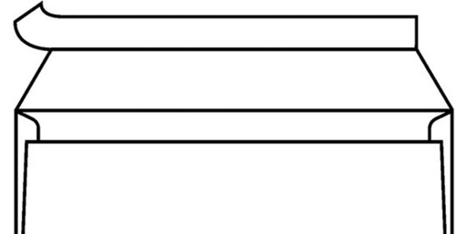 [183006] Envelop IEZZY bank C5/6 114x229mm zelfklevend wit 500 stuks