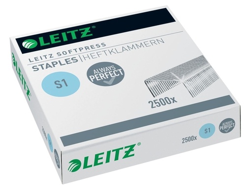 [306421] Agrafe Leitz S1 Softpress galvanisé 2500 pièces