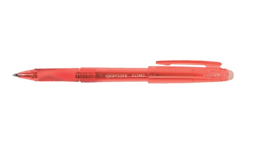 [612882] Stylo gel Quantore effaçable 0,7mm rouge