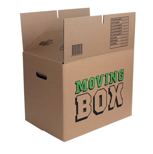 [820299] Verhuisdoos CleverPack bedrukt 480x320x360mm pak à 5 stuks
