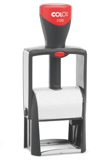 [350840] Cachet à Formules Colop Heavy Duty 2100 Classic Line personnalisable rouge