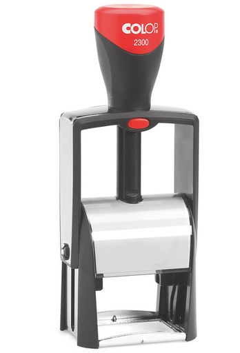 [350839] Cachet à Formules Colop Heavy Duty 2300 Classic Line personnalisable rouge