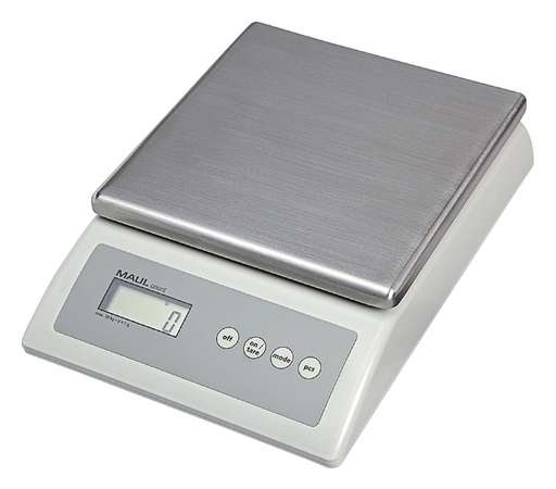 [330203] Balance de comptage MAULcount 10kg plateau métal 17x17,5cm 220V + pile gris