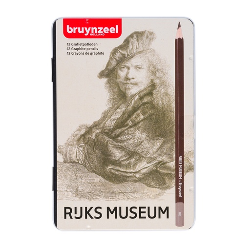 [640308] Crayon graphite Rijksmuseum Rembrandt set 12 duretés gris