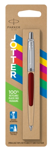 [609352] Balpen Parker Jotter Original red CT medium blister à 1 stuk