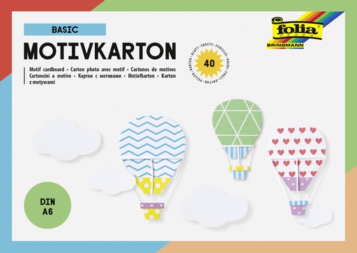 [141667] Fotokarton Folia 2-zijdig A6 40 vel 20 designs