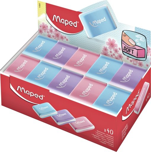[720256] Gomme Maped Essentials Soft pastel assorti