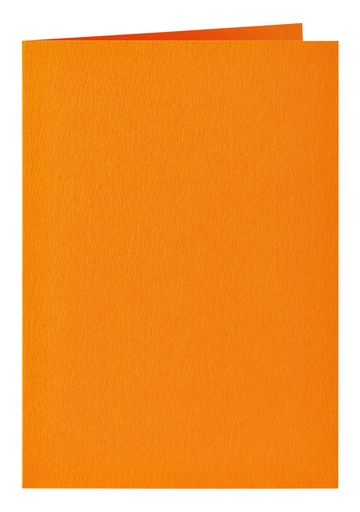 [177054] Carte de correspondance Papicolor double 105x148mm orange 6 pièces