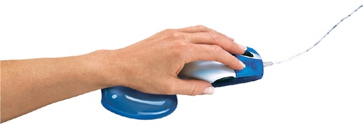 [436374] Polssteun voor muis Fellowes Crystals gel transparant blauw