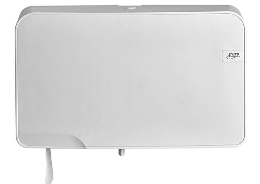 [1387024] Distributeur papier toilette QuartzLine 441007 Q5 Mini Jumbo Duo blanc