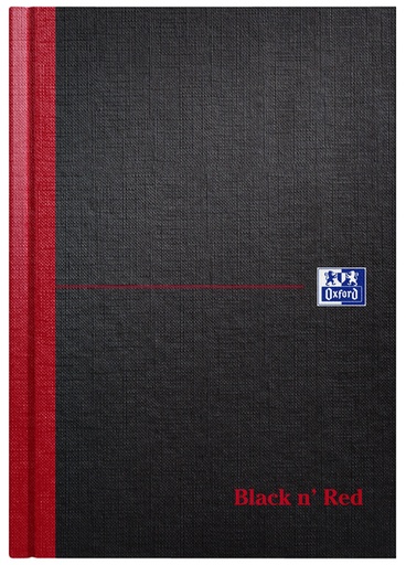 [1388465] Notitieboek Oxford Black n' Red A5 96vel lijn