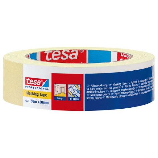 [1388440] RubRuban de masquage tesa® Professional 4323 50mx38mm crème clair