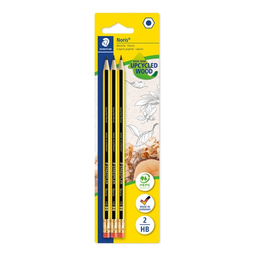 [1388355] Potlood Staedtler Noris HB blister à 3 stuks
