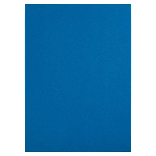 [1388640] Couverture GBC A4 imitiation cuir avec fenêtre bleu 50 pièces