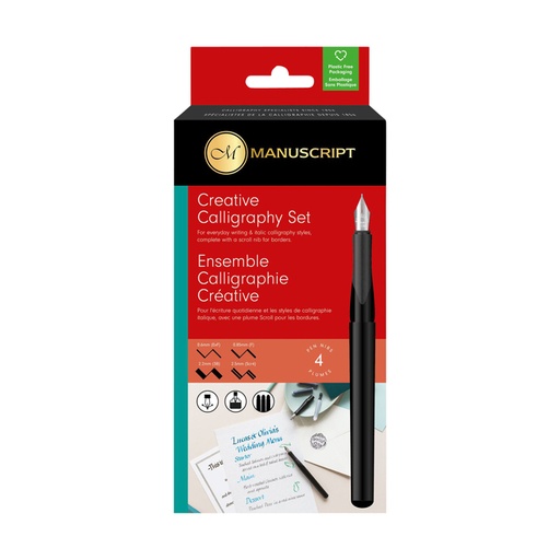 [1387950] Stylo calligraphie Manuscript MS1105 créatif 4 pièces