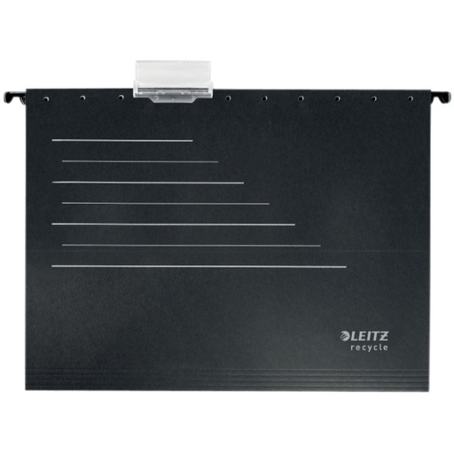[1398107] Hangmap Leitz Alpha Recycle A4 verticaal V-bodem zwart