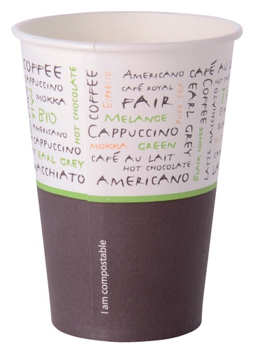 [890475] Gobelet Sensations biodégradable 180ml Ø70mm PLA carton 2500 pièces