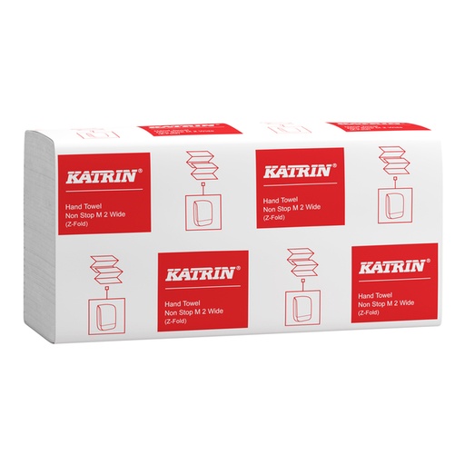 [1405336] Essuie-mains Katrin 615570 2 épaisseurs pli-Z 240x240mm blanc 25x 160 feuilles
