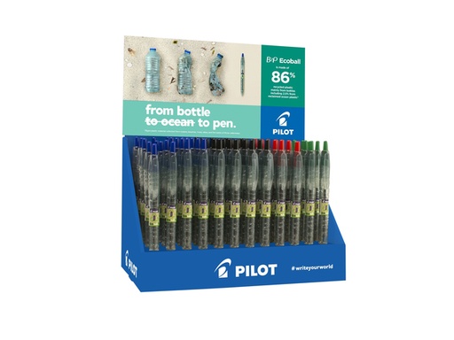 [1402470] Stylo bille PILOT Begreen B2P Ecoball Medium assorti