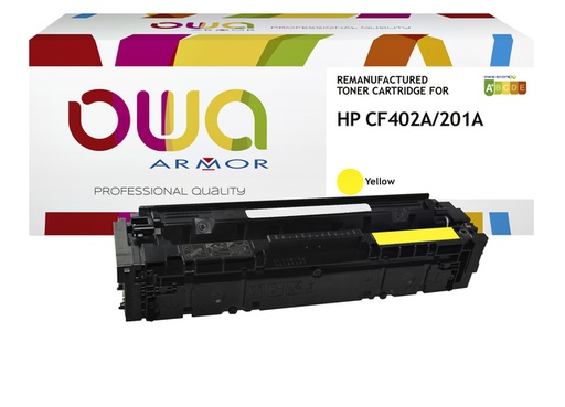 [1422171] Cartouche toner OWA alternative pour HP CF402A jaune
