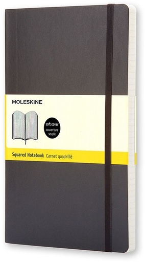 [1422884] Notitieboek Moleskine pocket 90x140mm ruit 5x5mm soft cover zwart