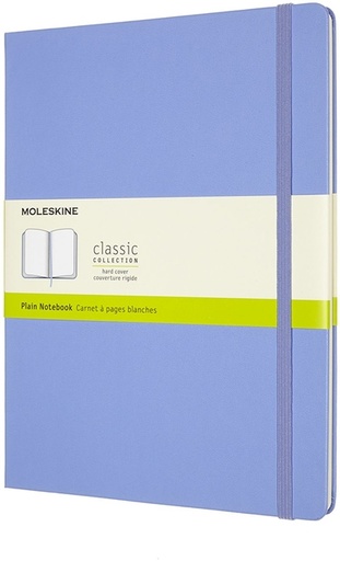 [1422896] Notitieboek Moleskine XL 190x250mm blanco hard cover hydrangea blue