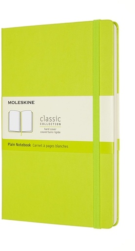 [1422897] Carnet Moleskine large 130x210mm uni couverture rigide vert citron