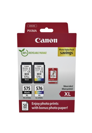 [1423591] Inktcartridge Canon PG-575XL CL-576XL zw+kl+papier