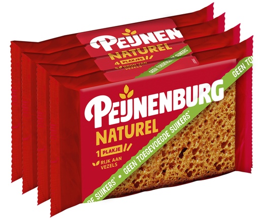 [1430225] Koek Peijnenburg naturel zonder toegevoegde suiker 4-pack