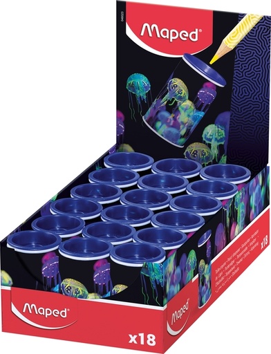 [1430648] Puntenslijper Maped Deepsea Paradise 1-gaats display à 18 stuks