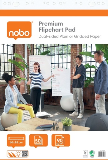 [1429613] Flipover Nobo premium 60x85cm dubbelzijdig 2x 50vel