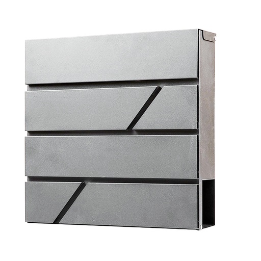 [1433945] Brievenbus BRASQ PB200 Deluxe wand RVS