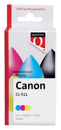 [842056] Cartouche d’encre Quantore alternative pour Canon CL-511 couleur