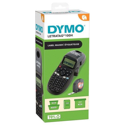 [1434439] Etiqueteuse Dymo LetraTag 100H portable ABC 12mm noir