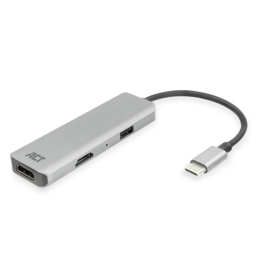 [1434952] Adapter ACT USB-C 4K multiport voor 2 HDMI monitoren