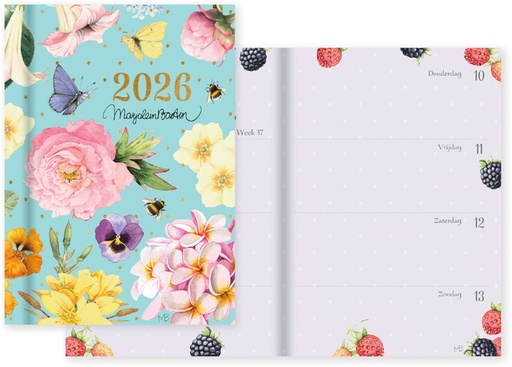 [1435760] Agenda 2026 Marjolein Bastin S Bloemen 7dagen/2pagina's