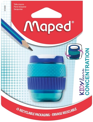 [1436287] Taille-crayon Maped Kidy Learn Concentration 1 trou bleu
